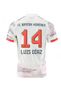 Bayern Munich Luis Diaz #14 Fotballdrakt Borte Klær 2025-26 Korte ermer